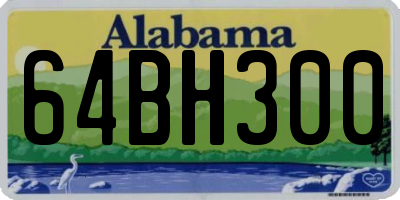 AL license plate 64BH300
