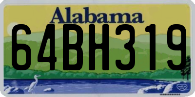 AL license plate 64BH319