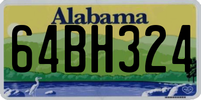 AL license plate 64BH324