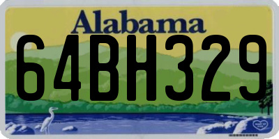 AL license plate 64BH329