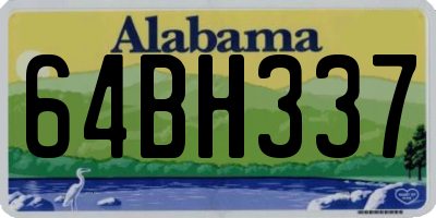 AL license plate 64BH337