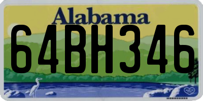 AL license plate 64BH346