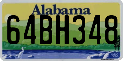 AL license plate 64BH348