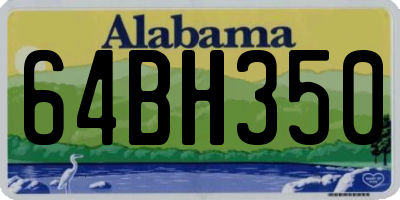 AL license plate 64BH350