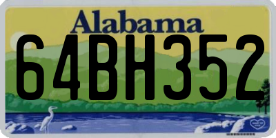 AL license plate 64BH352