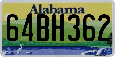 AL license plate 64BH362