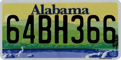 AL license plate 64BH366