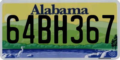 AL license plate 64BH367