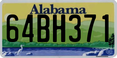 AL license plate 64BH371