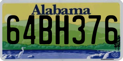 AL license plate 64BH376