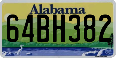 AL license plate 64BH382