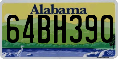 AL license plate 64BH390