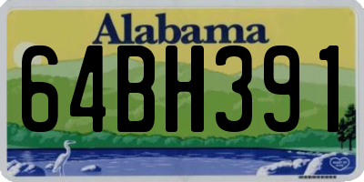 AL license plate 64BH391