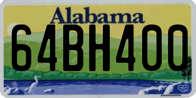 AL license plate 64BH400
