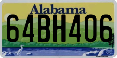 AL license plate 64BH406