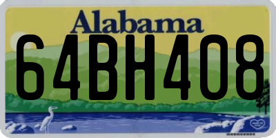 AL license plate 64BH408
