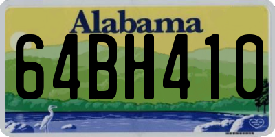 AL license plate 64BH410