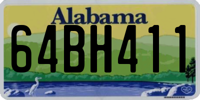 AL license plate 64BH411