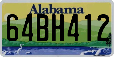 AL license plate 64BH412