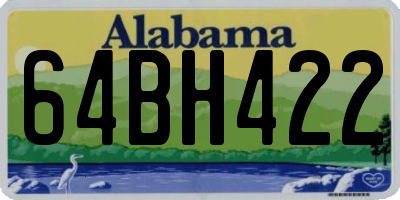 AL license plate 64BH422