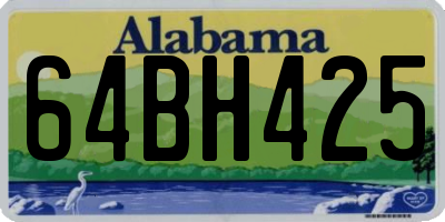 AL license plate 64BH425