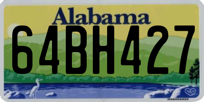 AL license plate 64BH427