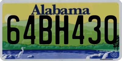 AL license plate 64BH430