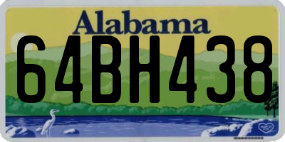 AL license plate 64BH438