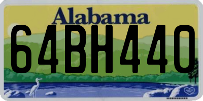 AL license plate 64BH440