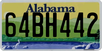 AL license plate 64BH442