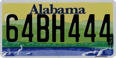 AL license plate 64BH444