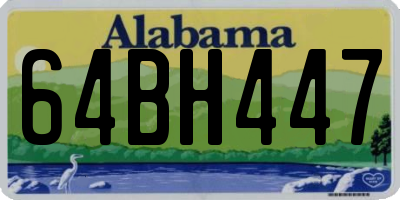 AL license plate 64BH447