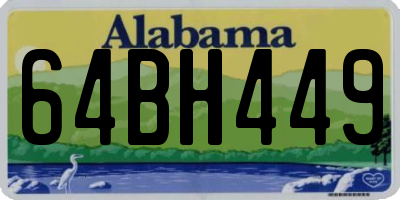 AL license plate 64BH449