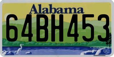 AL license plate 64BH453