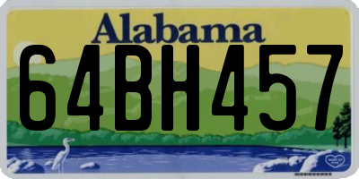 AL license plate 64BH457