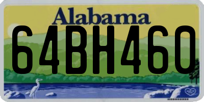 AL license plate 64BH460