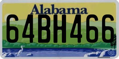 AL license plate 64BH466