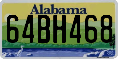 AL license plate 64BH468