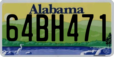 AL license plate 64BH471