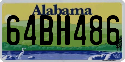 AL license plate 64BH486