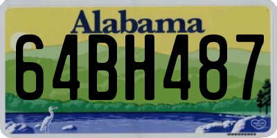 AL license plate 64BH487