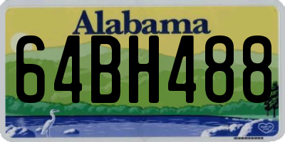 AL license plate 64BH488