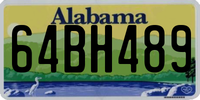 AL license plate 64BH489