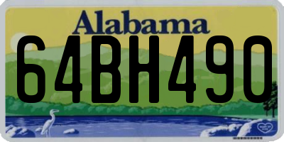 AL license plate 64BH490