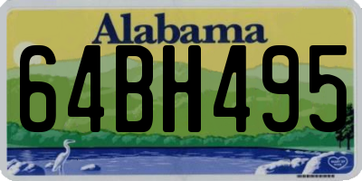 AL license plate 64BH495