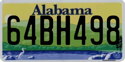 AL license plate 64BH498