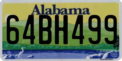 AL license plate 64BH499