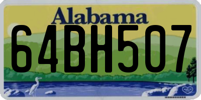 AL license plate 64BH507