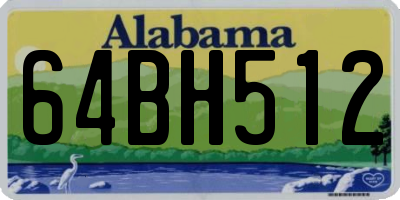 AL license plate 64BH512