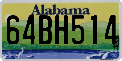 AL license plate 64BH514